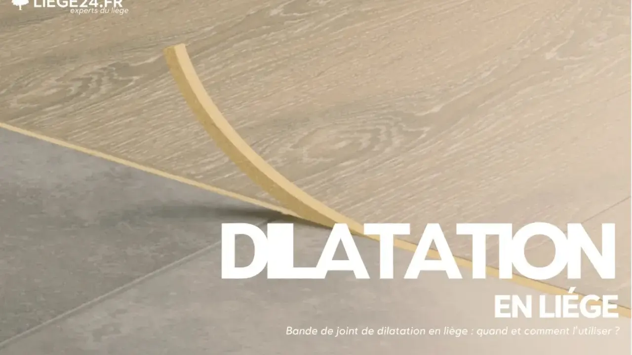 Bande de dilatation en liège, une alternative à la plinthe. Découvrez quand et comment l'utiliser pour vos sols.
