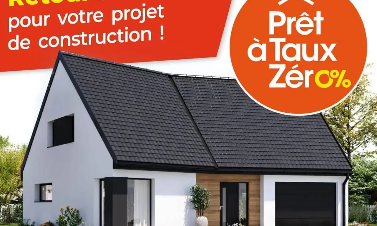Retour du PTZ pour votre projet de construction ! Une maison moderne avec garage, prête à être habitée grâce au prêt à taux zéro.