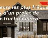 Conseils pour éviter les erreurs courantes lors de l'autoconstruction d'une maison neuve. Une belle maison moderne en pierre et bois.