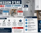 Problème pression eau chaude chaudière gaz : causes, diagnostics et solutions pour une eau à la bonne pression.