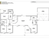 Plan d'une maison Napoli 4 avec garage, 4 chambres, séjour-salon, cuisine, cellier, 2 terrasses. Ce type de maison offre un espace de vie spacieux.