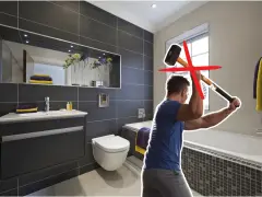 Ne cassez pas votre carrelage de salle de bain ! Découvrez une solution simple pour recouvrir carrelage salle de bain sans démolition.