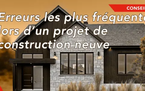 Conseils pour éviter les erreurs courantes lors de l'autoconstruction d'une maison neuve. Une belle maison moderne en pierre et bois.