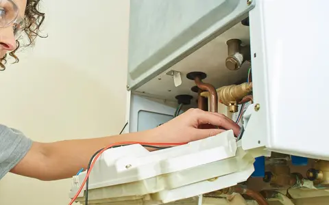 Technicienne vérifiant une pompe à chaleur qui ne chauffe pas quand il fait froid.