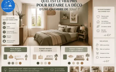Chambre refaite : le prix des matériaux et du mobilier varie selon le budget. Découvrez comment transformer votre espace.