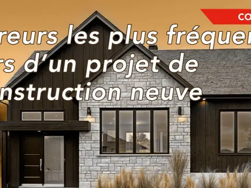 Conseils pour éviter les erreurs courantes lors de l'autoconstruction d'une maison neuve. Une belle maison moderne en pierre et bois.