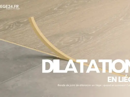 Bande de dilatation en liège, une alternative à la plinthe. Découvrez quand et comment l'utiliser pour vos sols.