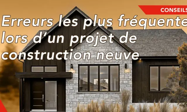 Conseils pour éviter les erreurs courantes lors de l'autoconstruction d'une maison neuve. Une belle maison moderne en pierre et bois.