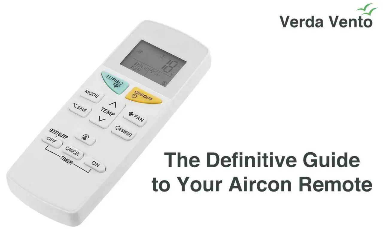 Télécommande de climatiseur, pour un réglage clim télécommande facile et précis. Boutons ON/OFF, Temp, Mode, Turbo, Fan, Swing, Timer.